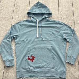 G/Fore Quarter G Pullover Hoodie, Light Blue, Men’s size XL